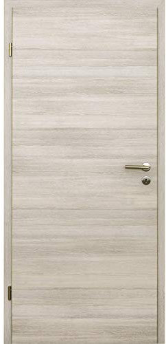 HORI® Zimmertür Komplettset mit Zarge und Türdrücker I Innentür CPL Lärche Hell I Höhe 198,5 cm I Anschlag, Breite und Wandstärke wählbar I DIN links I 1985 x 735 x 180 mm
