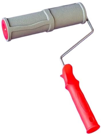 Rodillo de textura, rodillo de pintura estampado, Rodillo de pintura con textura de ladrillo de imitación de goma de 10 pulgadas, herramienta de pintura con efecto de grano con mango, herramienta de d