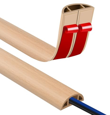 Kabelkanal Golv, Flexibel Liten Kabelkanal, kabelkanal Golv PVC, Kabelkanal Självhäftande, För alla Nätkablar Hushåll, Kontor, Skola, Lager