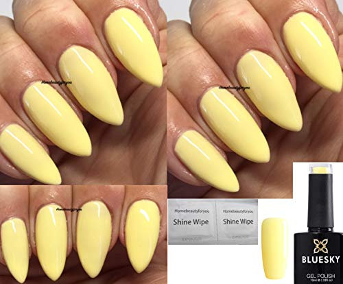 Bluesky Gel Nail Polish YELLOW LEMON Spring Summer Color Primrose Yellow CS12 Nail UV LED Soak Off 10ml