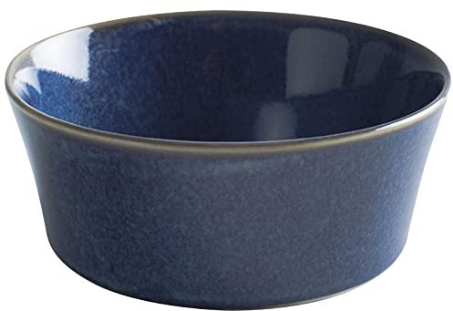 KAHLA 1T7753A93021W Homestyle Schale 14 cm atlantic blue orientalisches Geschirr aus Porzellan mit Steingut- und Keramiklook Müslischale Porridge Schale Auflaufform Backform Gratinform klein rund blau