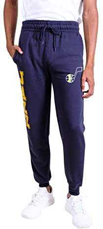 Ultra Game NBA Men's Super Soft Team Jogger Sweatpants, Utah Jazz, Team Color, Medium