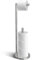 Nuscen Toilettenpapierhalter Stehend,Klopapierhalter Edelstahl Freistehend,Papierrollenhalter Badezimmer Klopapierhalter,Mehrere Rollen 4 Reserverollen Design Mit Schweres Chassis(Silbrig)