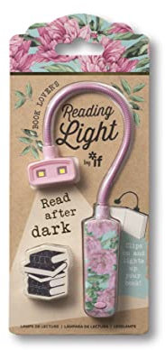 IF Book Lover's Reading Light - Floral, Pink