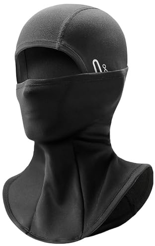 SLEEKEE 1 máscara facial cálida para invierno, forro de casco resistente al viento, pasamontañas, máscara de esquí de terciopelo, cubierta elástica para la cabeza de equitación, adecuada para deportes