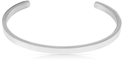 Made by Nami Silber Armreif Herren Wasserfester Schmuck Größenverstellbar