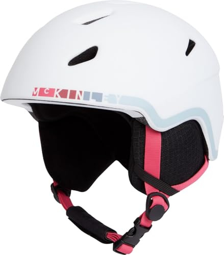 McKinley Kinder Pulse Hs-016 Skihelme, White/Blue Ice/Rose, S
