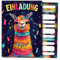 HIDEBLOOM Piñata Alpaka Einladungskarten Kindergeburtstag Mädchen und Jungen I 12 Stück I DIN A6 (10,5 cm x 14,8 cm) I Einladungen Geburtstag Lama I Geburtstagseinladungen Piñata