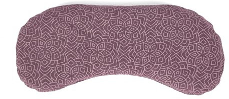 Bodhi Morbido cuscino per gli occhi in cotone | Imbottitura in semi di lino biologico e lavanda biologica | Vegano | Maschera per gli occhi per yoga, relax e meditazione | Bloom, melanzana