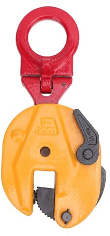 Morsetto Verticale per Lastre 2T, Apertura Flessibile 0-25mm, Pinza per Sollevamento Lamiere Metallo - Alta Capacità 4400LBS, Sicurezza Antiscivolo, Uso Industriale