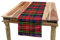 ABAKUHAUS Plaid Tischläufer, Caledonia schottischen Stil, Esszimmer Küche Rechteckiger Dekorativer Tischläufer, 40 x 180 cm, Rot Blau