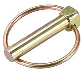 sourcing map Pasador con Anillo, 10 mm x 50 mm Kit Surtido de Pasadores de Remolque, Pasador de Seguridad para Barco Kayac Canoa Trailer Tractor Carretilla Caja Caballo