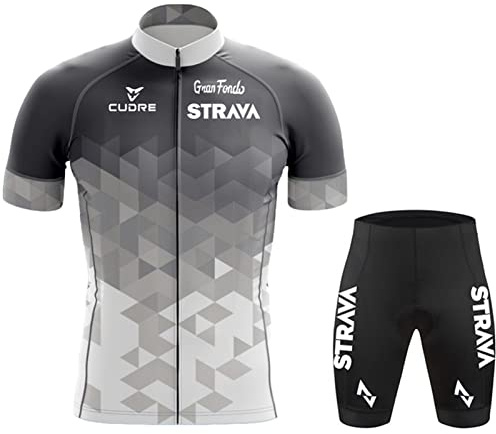 Radtrikot Set,Fahrradtrikot Herren,Atmungsaktives Sommer Kurzarm Fahrradtrikot Kurzarm + Radhose,Fahrradbekleidung Set für Fahrrad Rennrad MTB (12,XL)
