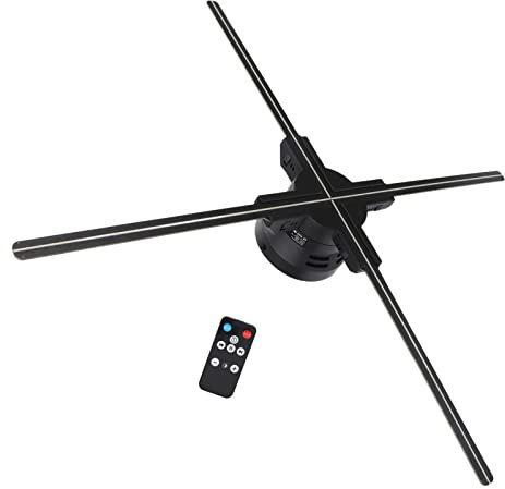 Ventilateur D'affichage Publicitaire Holographique 3D LED avec Projection 672 LED, Résolution 1600x672, Projecteur à 4 Lames