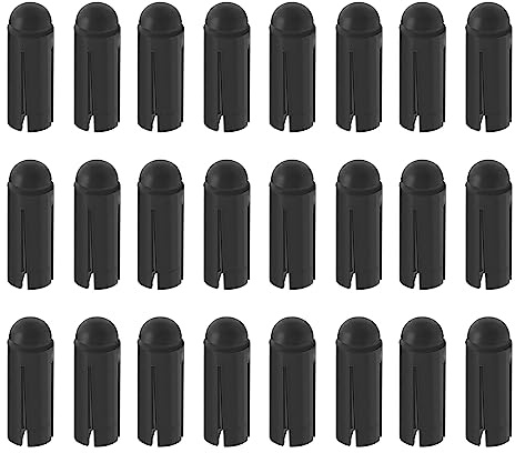 ECSiNG 24 Pezzi 90 Gradi Dardo Ala Protezione in Lega di Alluminio Dardo Volo Protezione Competizione Professionale Dardo Accessori 3mmx8.5mm Nero