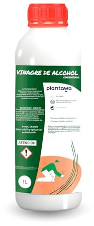 Plantawa Vinaigre d'alcool Blanc Concentré 1L | Herbicide Total Naturel Vinaigre - Élimine les mauvaises herbes - Agriculture écologique - Détartrant Calcaire - Sans résidu -Bactéricide
