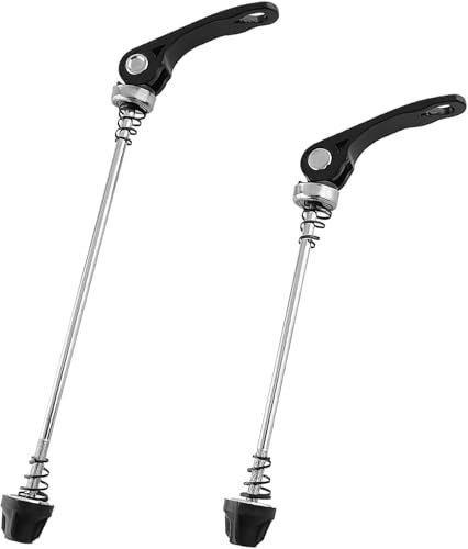 Cubo de Liberación Rápida Bicicletas,Bicicleta de liberación rápida,2 Piezas de Pinchos de Liberación Rápida para Rueda Delantera y Trasera, Compatible con MTB y Bicicletas de Carretera
