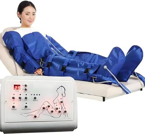 SHENGSHIYU Macchina per Il Drenaggio Linfatico Professionale per Massaggio Completo del Corpo Massaggio di Drenaggio Linfatico Perdita Peso Attrezzatura,Presso Terapia Gambe Linfodrenante