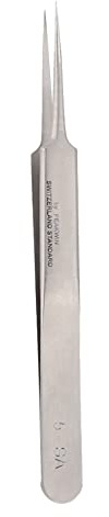 Rostfria stålklämmor antimagnetiska klockreparationsklämmor för reparation av klockor hög hårdhet för reparation av urmakare för (5-SA)