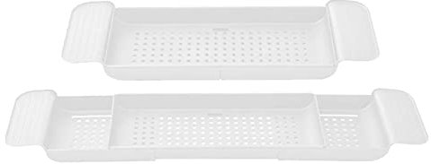 Tebinzi Tavolo Vassoio Vasca da Bagno | Vasca da Bagno espandibile Caddy,Carrello da Tavolo Regolabile per Vasca da Bagno in per Bagno, Vassoio portaoggetti per Vasca da Bagno Adatto alla Maggior