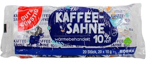 Gut & Günstig Kaffeesahne 10% Fett, 15er Pack (15 x 200g)