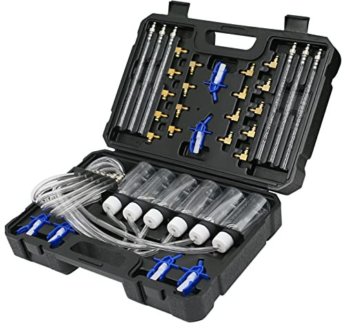 XiTuanYuan Kit d'adaptateurs de débitmètre pour rail d'injection de moteurs diesel 6 cylindres, (24 pièces) Kit de pression de carburant