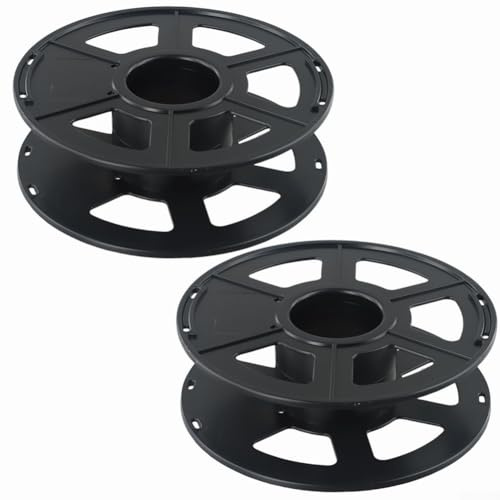 QOXEZY Avvolgicavo vuoto, per luci, cavi, filamenti, avvolgicavo vuoto, avvolgicavo rotante, 2 pezzi