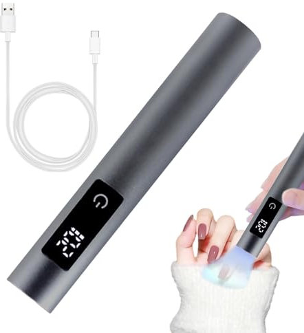 Ruwshuuk Penna per lampada UV, penna per lampada LED,Lampada UV per unghie Gel LED Luce ad asciugatura rapida Portatile - Asciugatore per unghie con interruttore tattile per smalto gel, luce UV