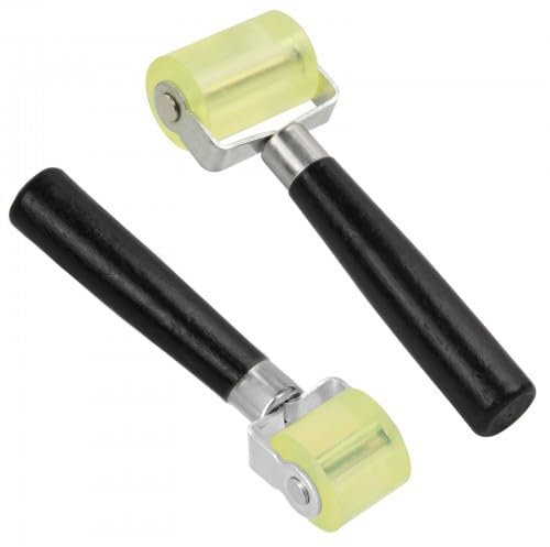 Ehuihuan 2 Piezas Con Rodillos de Mano, Herramientas de Compactación, Rodillos de Presión Manual, Empujando Los Rodillos A Mano, Herramientas de Unión, Rodillo de Presión de Silicona