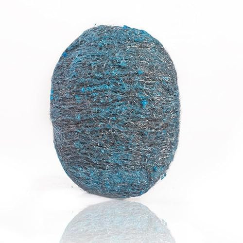 10 Piezas Estropajo de Cocina, Almohadillas de jabón de Lana de Acero,Estropajo de Acero Inoxidable, Reutilizable de la Cacerola de la Esponja para Limpiar Platos,Ollas