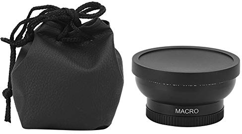 Tissting vidvinkel makroobjektiv för kamera, avancerad 46MM 0,45X lins med 62MM filtergänga, all metallkonstruktion för landskapsfotografering kompatibel med 46MM diameter linser
