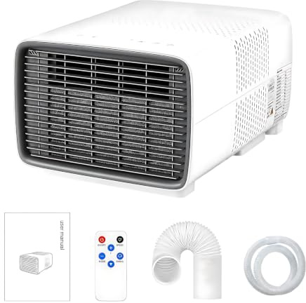 Aire Acondicionado Portátil Camping, 2700 BTU Mini Clima para Tienda de Campaña, Aire Acondicionado con Compresor Real, 280W para Camper, Van & Viaje