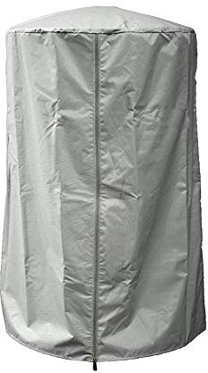 HTYG Cubierta para Calentador de Patio-Cubierta de Calentador de Mesa Redonda Impermeable con Cremallera-Tela Oxford- Cubierta de Calentador de Patio de Aire Libre-61 * 96.5cm (Gris)