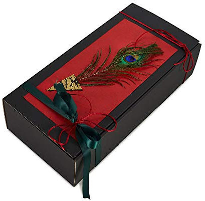 5 x PresentFill® Weinverpackung Schwarz für 2 Flaschen I Weinkarton Made in Germany I Flaschenverpackung Präsentkarton Geschenkkarton Flaschenkarton