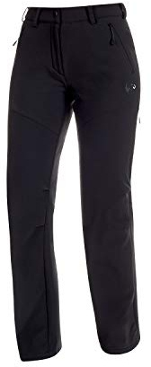 Mammut Courmayeur SO Pants Women | Softshell Wanderhose für Damen | Schwarz, Größe 44