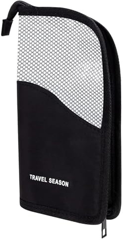 Travel Makeup Brush Bag Waterproof Stand-Up Makeup Brush Holder Half Clear Cosmetic Brush Organiser Bag Multifunctional Cosmetic Zipper Pouch for Pencil Case Pen Case (Black)