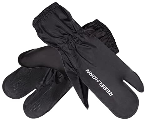 REBELHORN Bolt Housse de Pluie imperméable pour Gants de Moto Poignets côtelés Impression antidérapante à l'intérieur