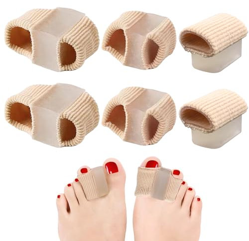 6 Stück Zehenspreizer, Hallux Valgus Korrektur, Zehentrenner Damen Hallux Valgus,Silikon Zehenstrecke für MäNner und Frauen zur Behandlung von Ballenschmerzen und üBerlappenden Zehen