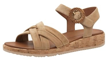 Tamaris Sandales plates pour femme 1-28129-44, TAN, 38 EU, mat, 38 EU