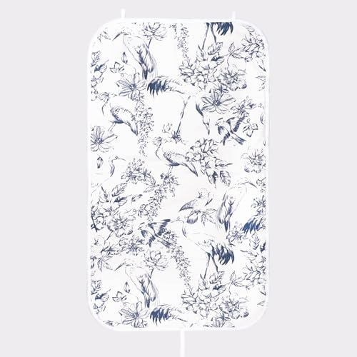 Umiin Manta de Planchar, Almohadilla de Planchado Portátil 75x120 cm, Enrollable con 3 Ganchos y Forro de Fieltro de 6 mm