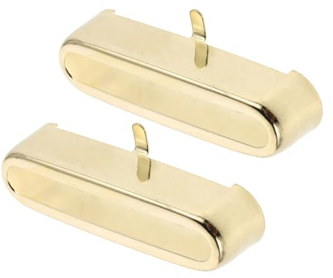 STOBAZA 2piezas Pastillas de Guitarra Eléctrica Latón Fundas para Pastillas Individuales Soportes Protectores de Repuesto para Guitarra Eléctrica Uso Estudio o Concierto