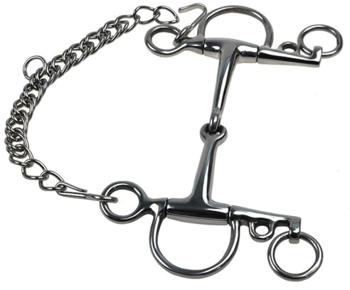 Fluxioxtna Mors de cheval en acier inoxydable de qualité supérieure pour entraînement professionnel et compétition avec surfaces lisses antirouille