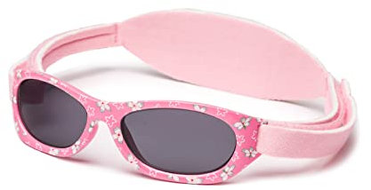 Kiddus Baby Sonnenbrille für Kleinkinder, Jungen und Mädchen, Ab 6 Monate bis 2 Jahre, 100% Sonnenfilterschutz UV400, Verstellbarer weicher Riemen, BPA-frei, Reisezubehor