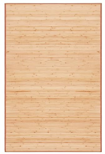 vidaXL Teppich Bambus 100x160cm Wohnzimmer Läufer Bambusmatte Bambusteppich