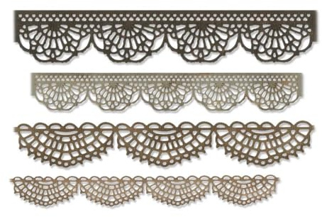 Sizzix, Multi Color, Thinlits Die Set , Crochet by Tim Holtz, 4 Pack, One Size