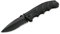 Heckler & Koch SFP Tactical Folder All Black Einhandmesser mit Gummirten Griff