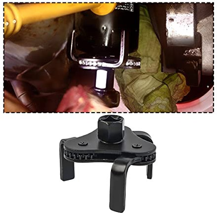 JNNJ Ölfilterschlüssel, Ölfilterschlüssel 3-Armig, Universal Ölfilter Abzieher Spezialwerkzeug, Ölfilterspinne Ölfilterkralle Ölfilter-Entfernungswerkzeug für Auto(Schwarz)