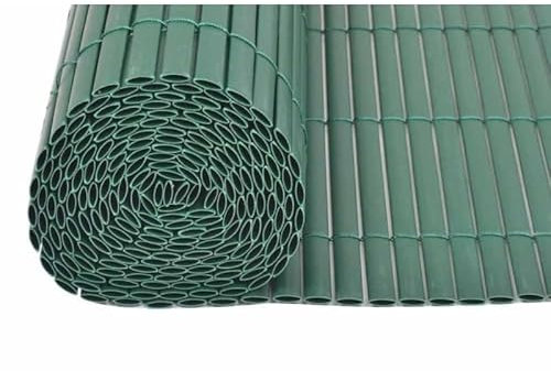 RETELANDIA - Arella Canniccio Ovale in PVC Plastica, Frangivista Schermante per Giardino Balcone Terrazza, Verde, m 1x3