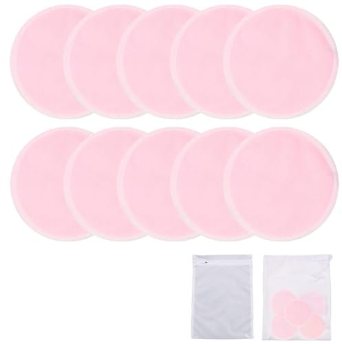 10 Pezzi Dischetti Struccanti Riutilizzabili, con sacchetto di lavanderia e borse portaoggetti,Dischetti Struccanti Lavabili in Bambù Biologico, pulizia del viso e degli occhi