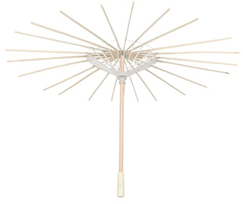 Abaodam Bastidor de Paraguas de Papel Aceitado Estructura de Bambú para Manualidades DIY Soporte Versátil para Sombrillas Clásicas Compatible para Decoración de Bodas Escenario y Hogar